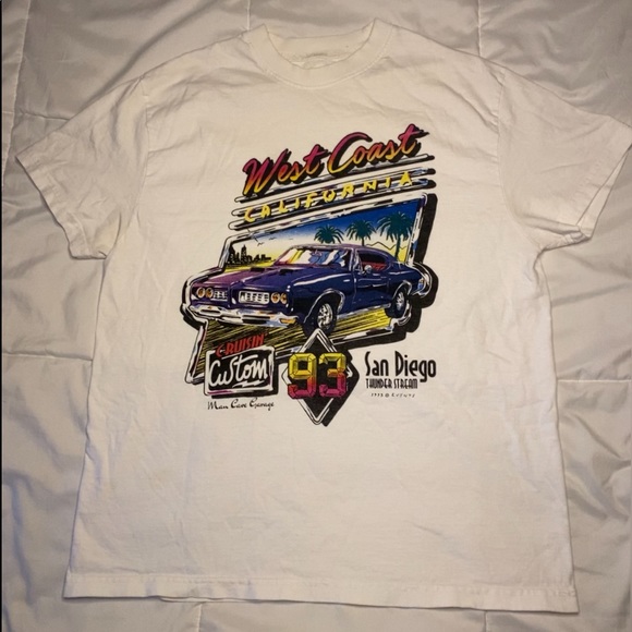 PacSun Tops - Pacsun “West Coast” White T shirt